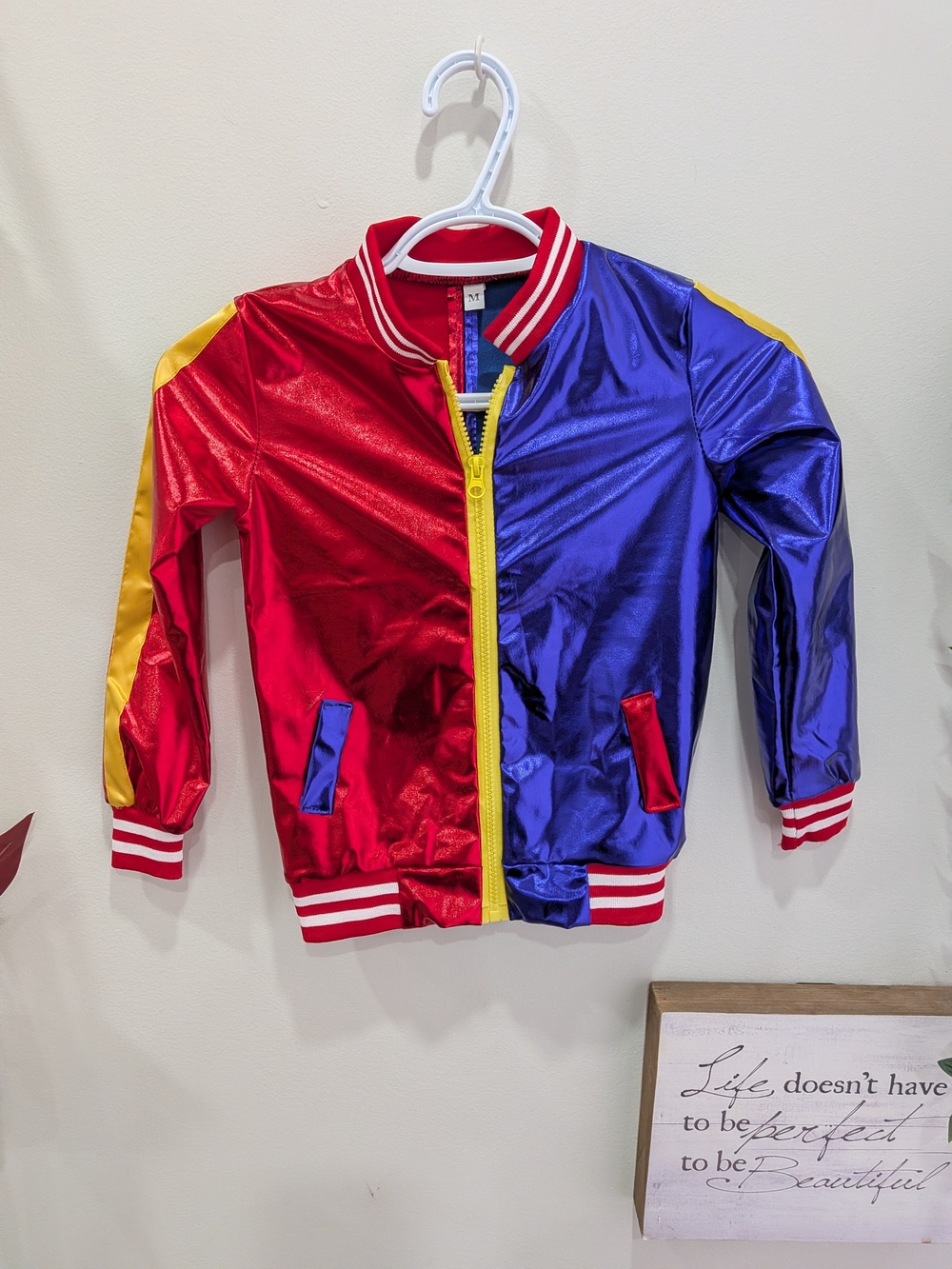 NWOT Harley Quinn Costume Jacket For Girls